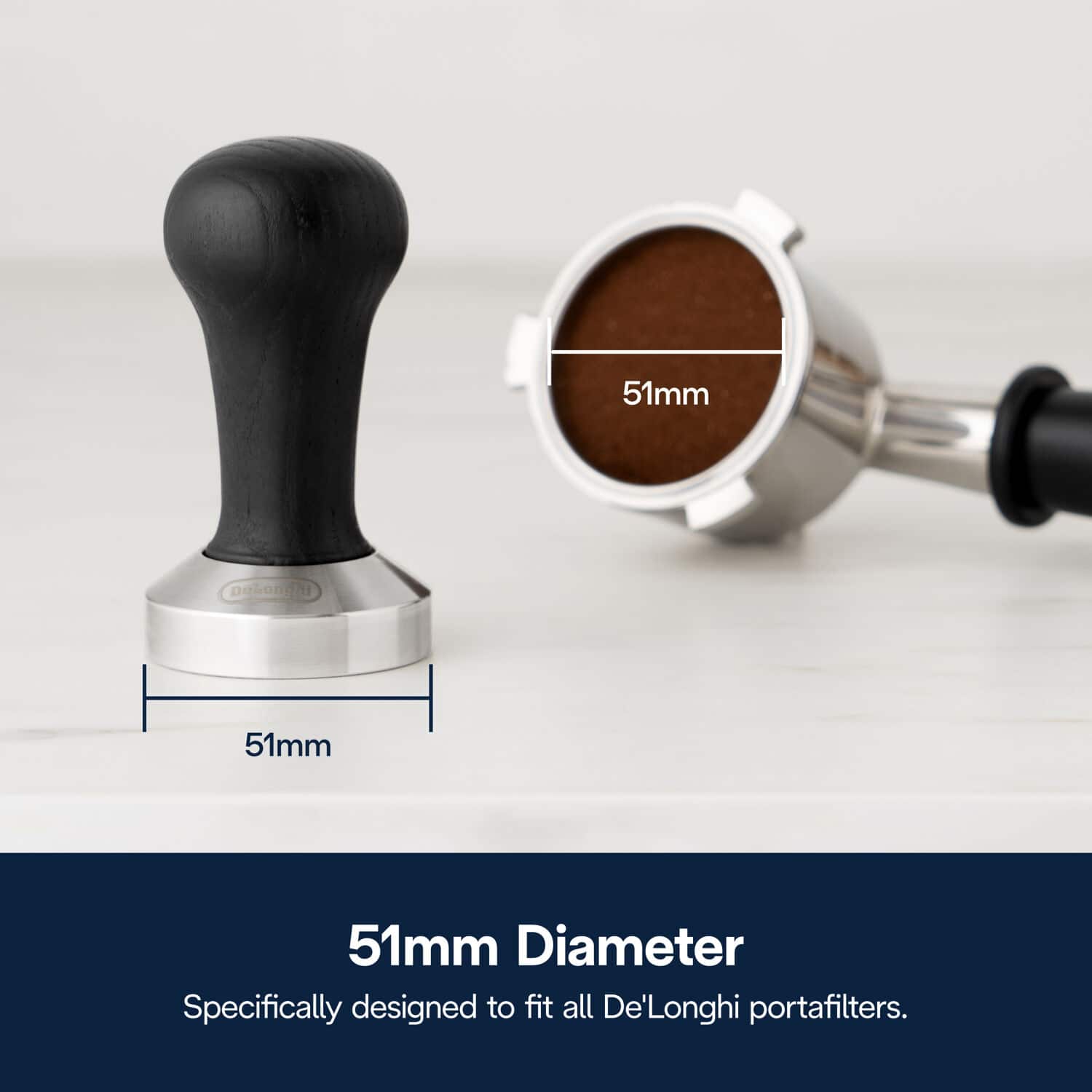De'Longhi 51mm Coffee Tamper Black DLSC080 - Best Buy