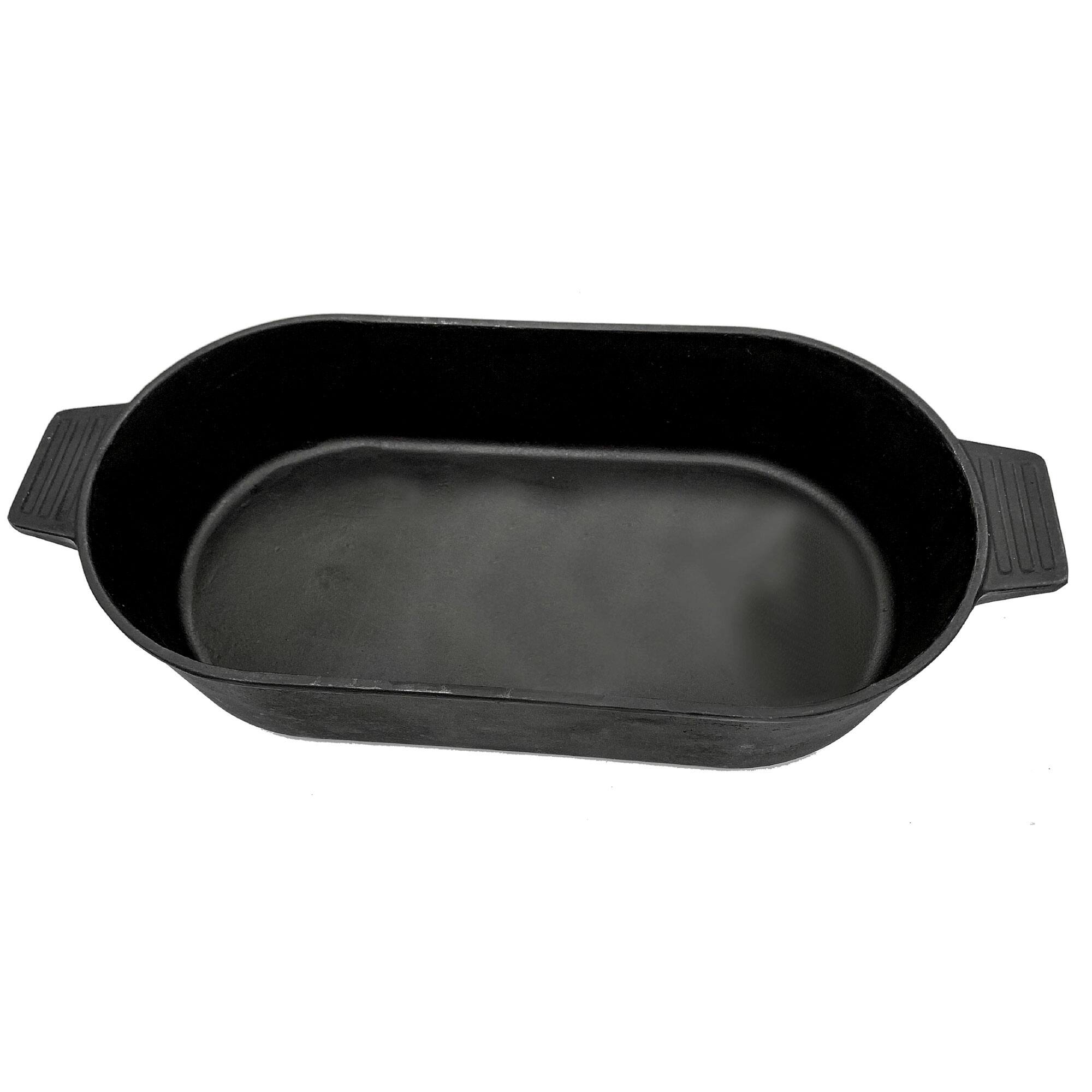 Alt View 2. Bayou Classic - Bayou Classic 7477 6 Quart Large Cast Iron 17 In x 9.25 In Oval Fryer with Lid - Black.