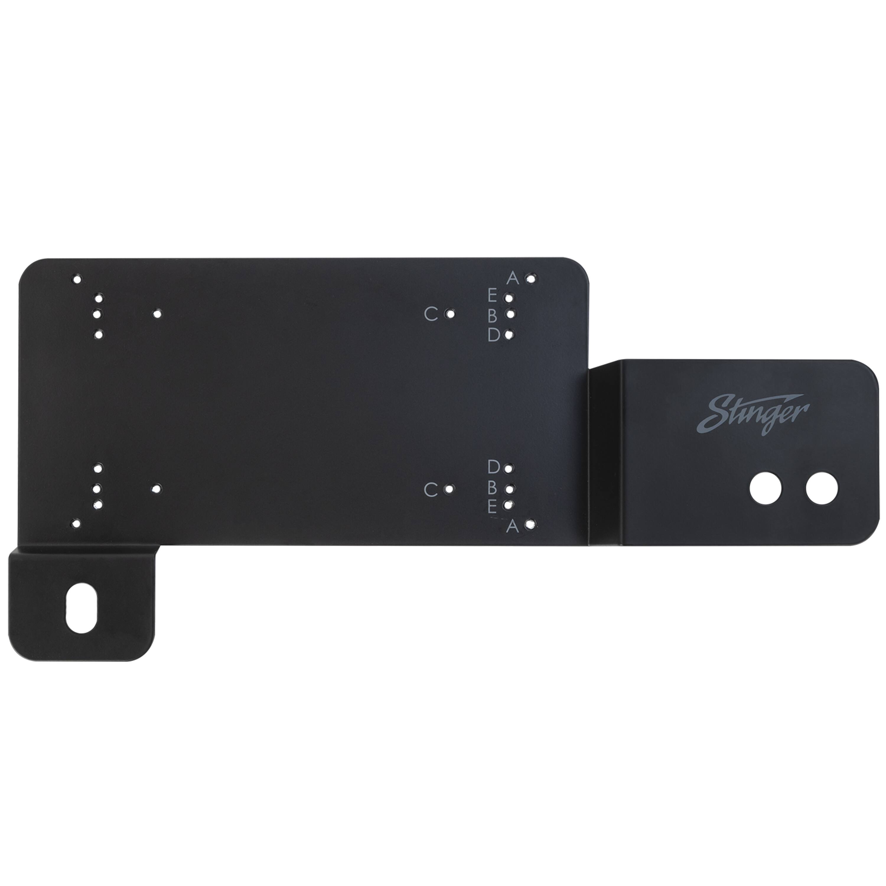 Stinger - Passenger Side Under-Seat Amplifier Mounting Bracket for Select Ford Bronco Vehicles - Black