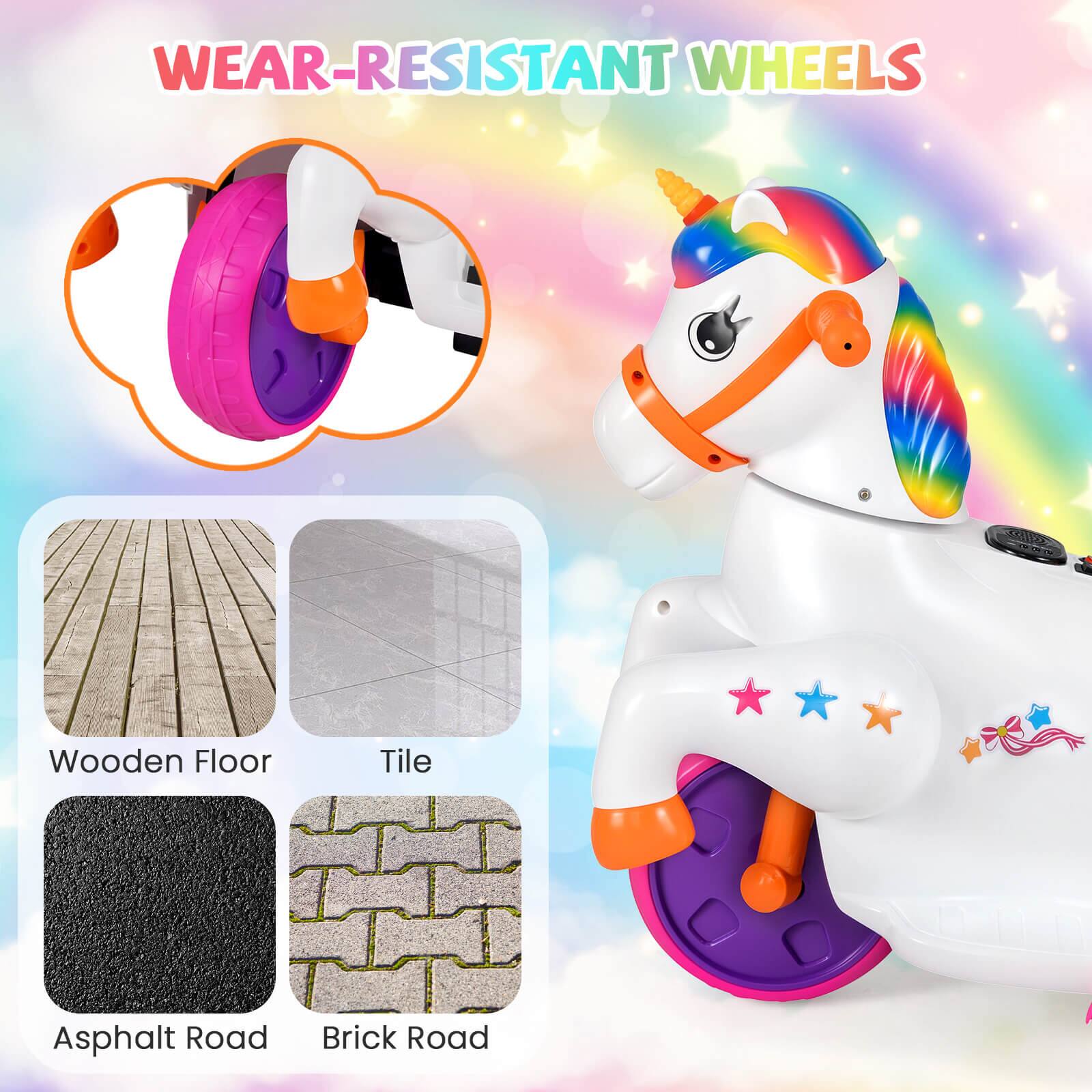 WEAR-RESISTANT WHEELS

- Wooden Floor
- Tile
- Asphalt Road
- Brick Road