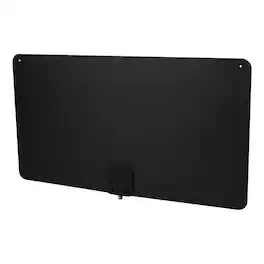 RCA - Ultra-Thin XL Amplified Indoor Flat HDTV Multi-Directional Antenna, 65+ Mile Range - Black