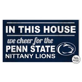 Jardine - Penn State Nittany Lions 11'' x 20'' Indoor/Outdoor In This House Sign - Blue