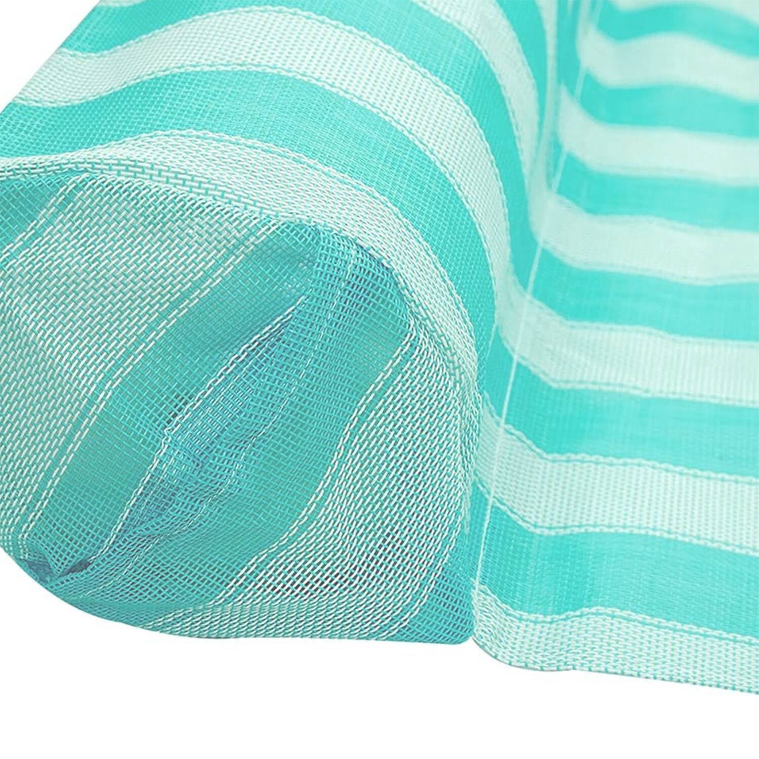 Alt View 1. COMFY FLOATS - COMFY FLOATS 91613VM Inflatable Striped Hammock Pool Float, Teal - Blue, White.