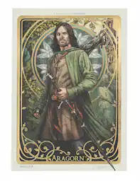 WETA Workshop - The Lord of the Rings Trilogy - Aragorn Limited Edition Art Card - COLLECTIBLES