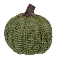 Angle. BreeBe - Autumn in the Air Resin Pumpkin 3 Asstd. - Orange, Green, White.