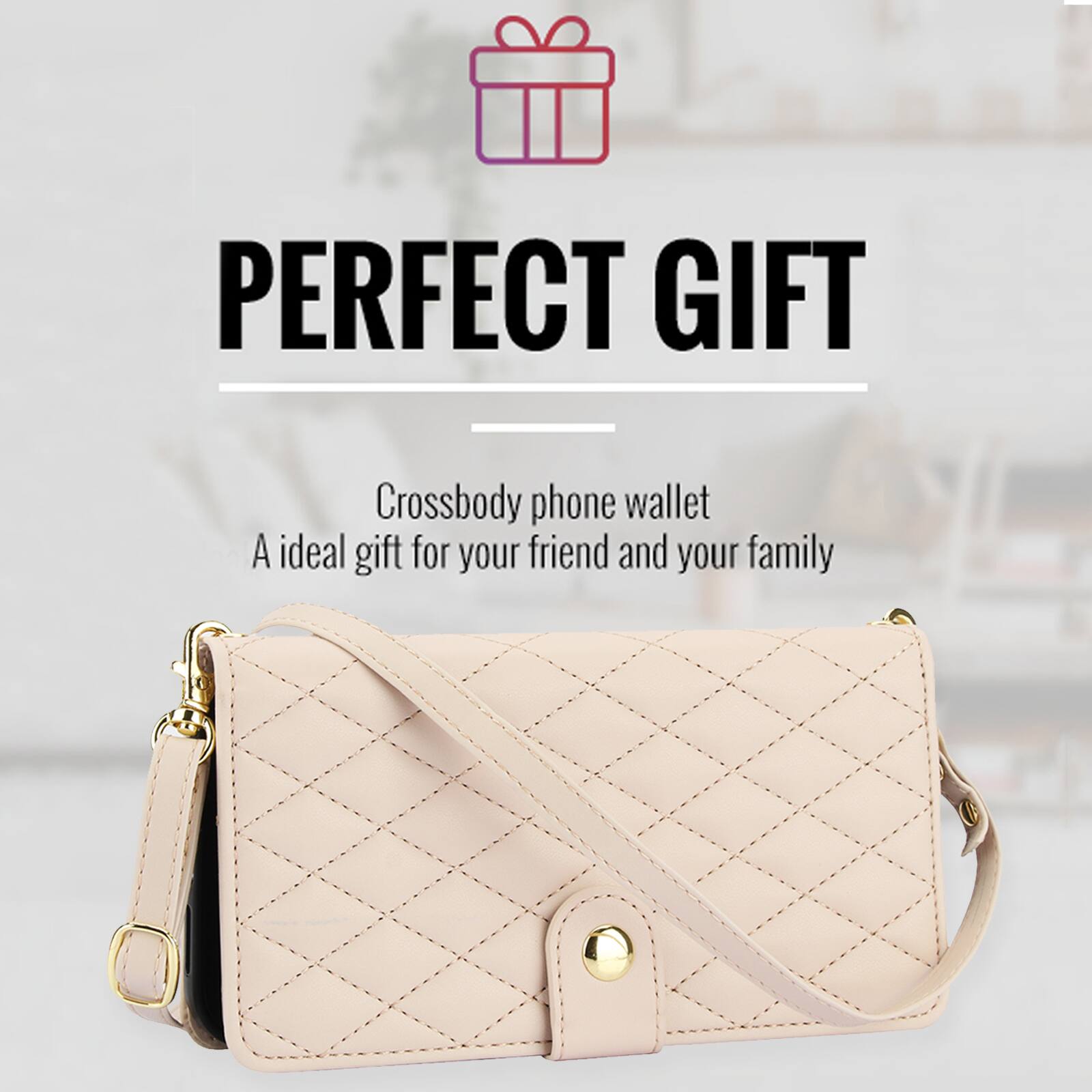 PERFECT GIFT

Crossbody phone wallet  
A ideal gift for your friend and your family