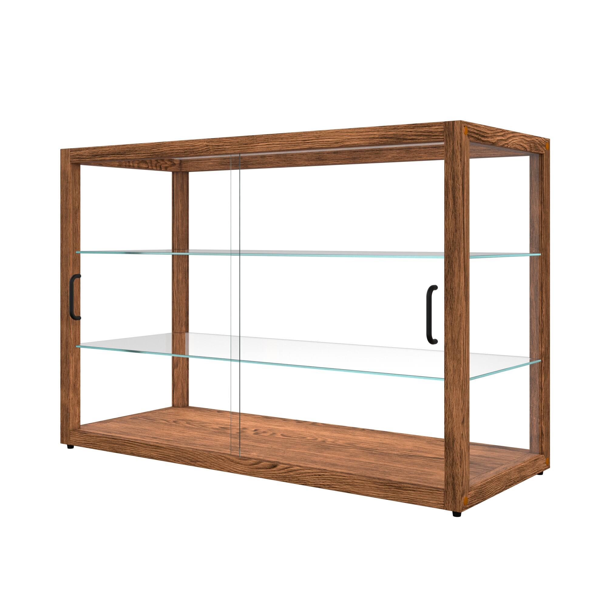Alt View 5. Koolmore - 42 In. Artisan Horizontal Dark Wooden Bakery Display Case 8 Cu. ft. (KM-BDW-42D) - Dark ash wood color.