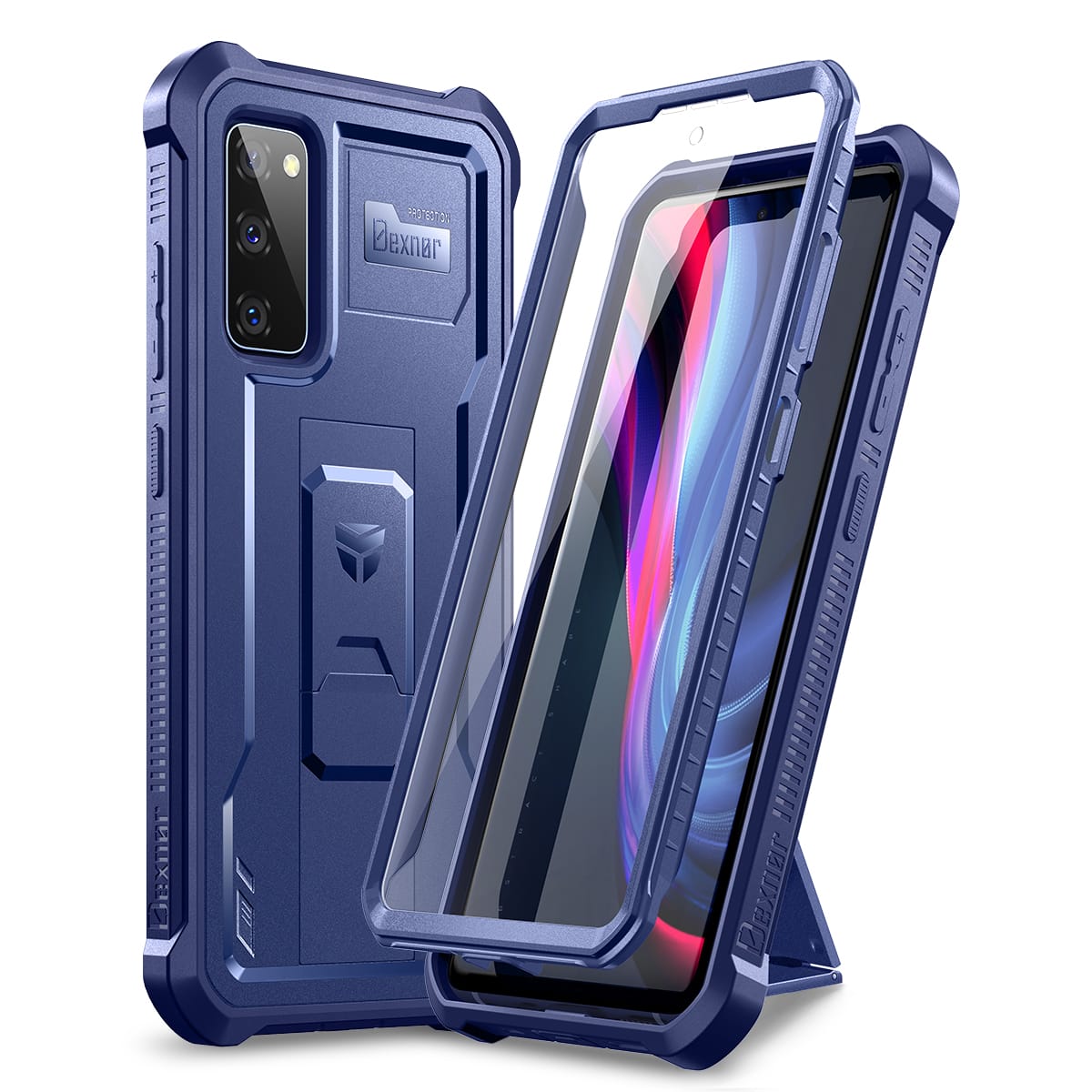 dexnor - Case for Samsung Galaxy S20 FE Heavy Duty Military Grade Protection Shockproof Protective Cover 6.5 inch - Purplish Blue price history on PriceWatchPro