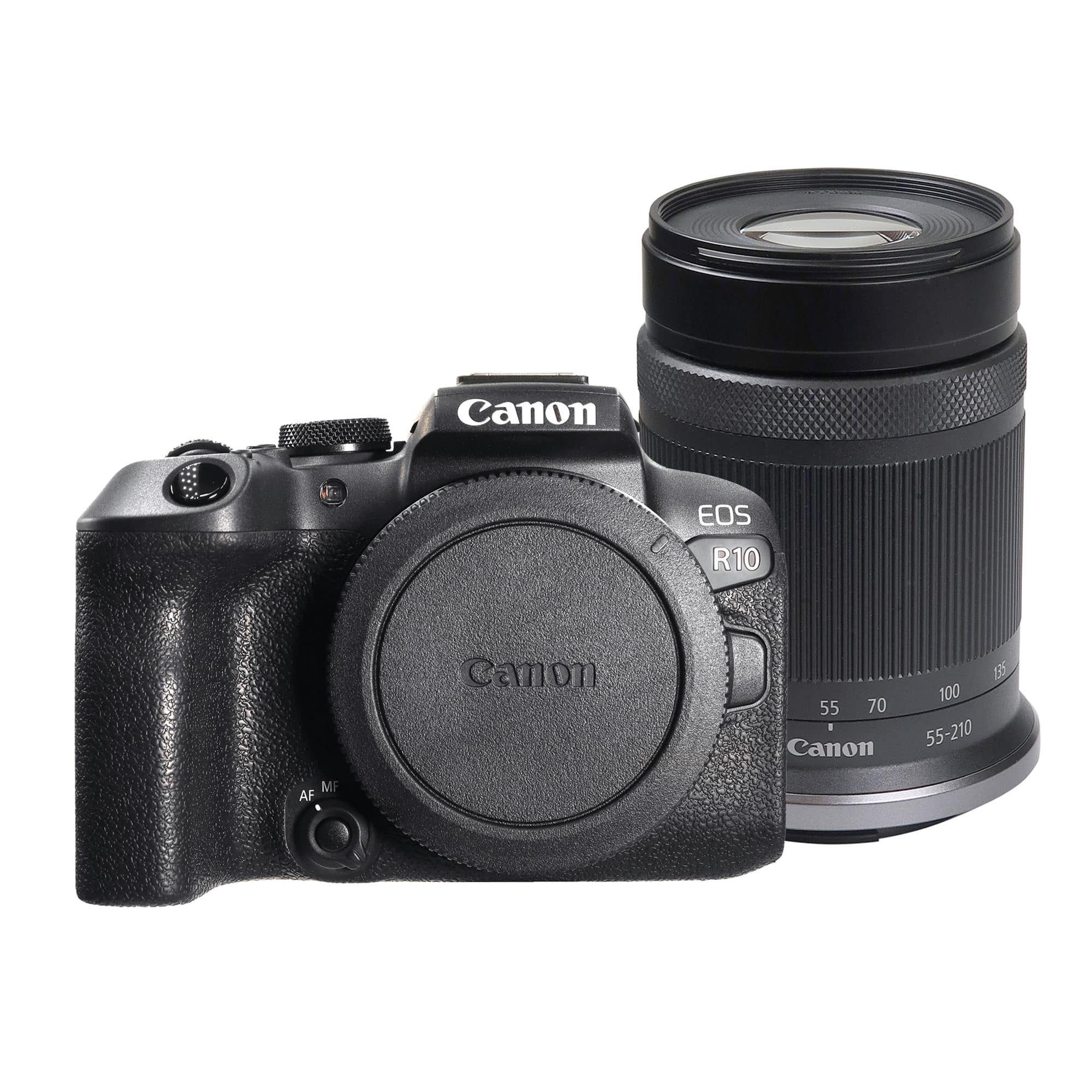 Canon - EOS R10 Mirrorless Camera and RF-S 55-210mm f/5-7.1 IS STM Lens (Canon RF) - Black