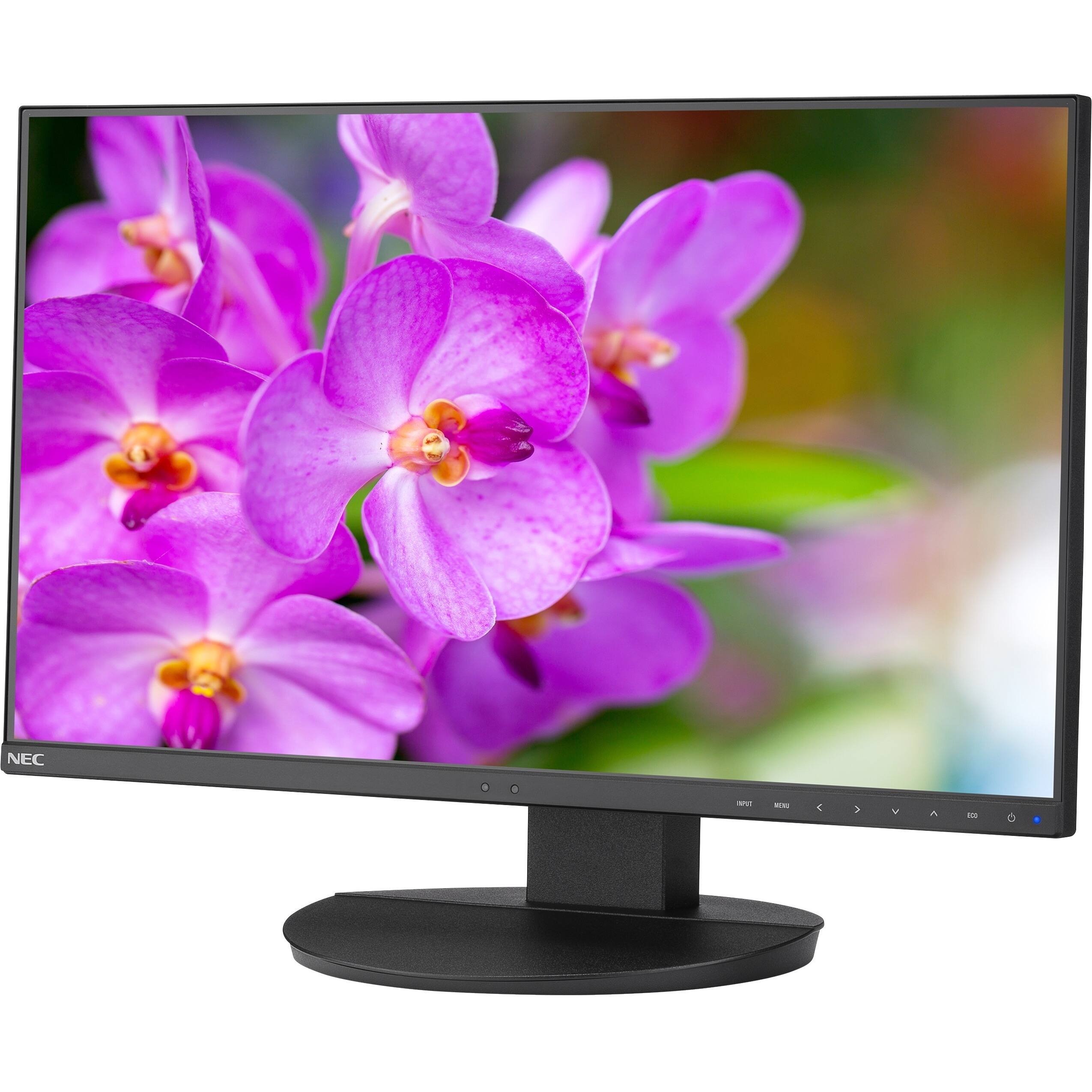 Alt View 2. NEC - NEC Display MultiSync EA241F-BK Full HD LCD Monitor - 16:9 - Black - 23.8" Viewable - WLED Backlight - 1920 x 1080 - Black.