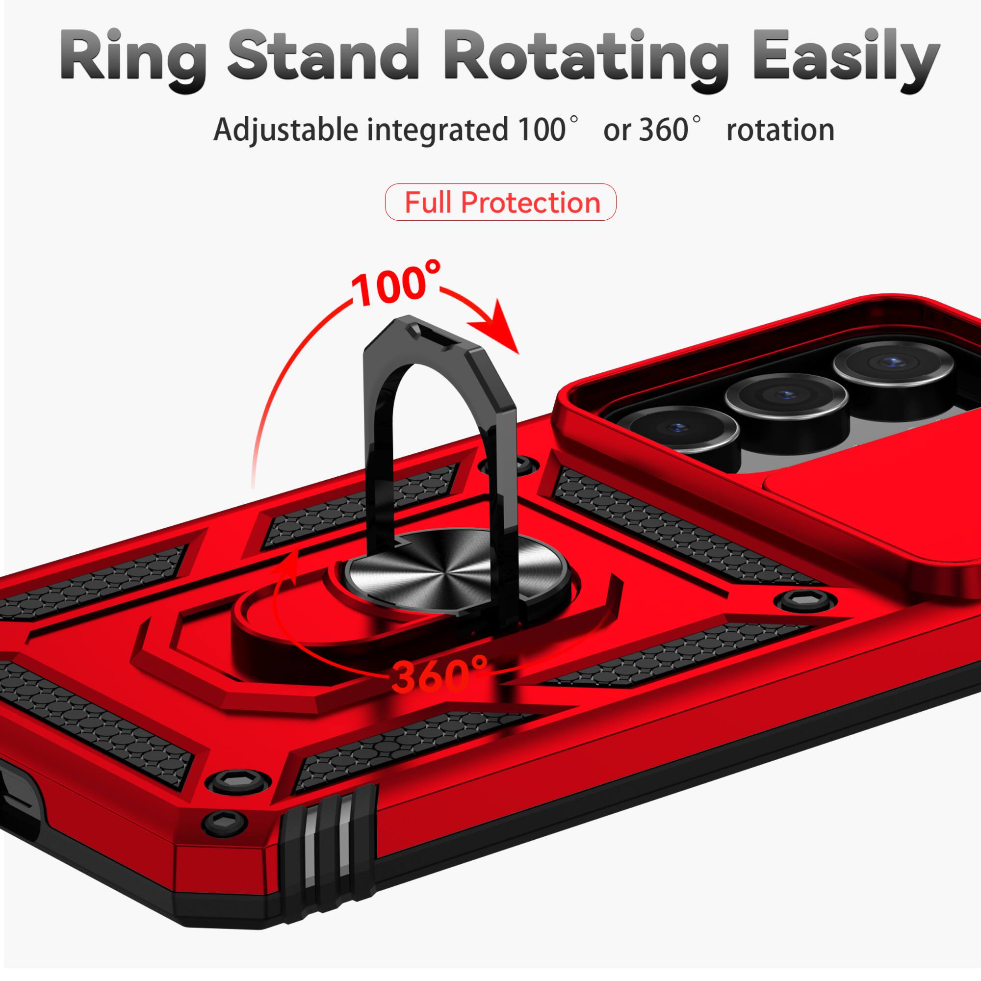 Ring Stand Rotating Easily  
Adjustable integrated 100° or 360° rotation  
Full Protection