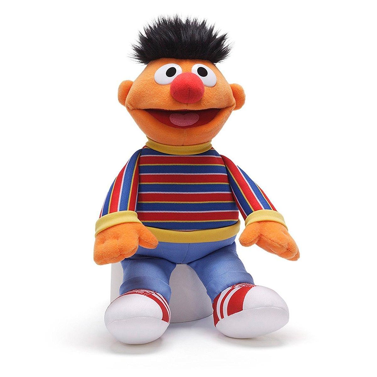 Enesco - Sesame Street Ernie Character 13.5" Plush - Multi-Color