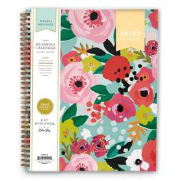 Blue Sky - 2027 Weekly & Monthly Planner, 8.5"x11", Secret Garden Mint