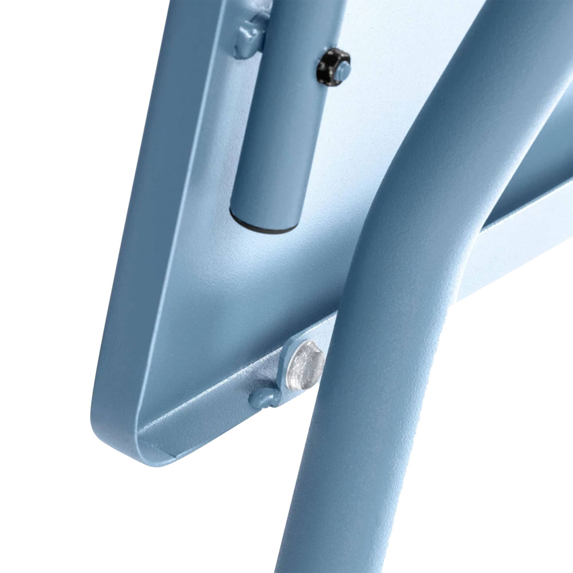 Alt View 3. Lafuma - Lafuma Balcony II Colorblock Steel Square Folding Outdoor Patio Table, Sky Blue - Sky Blue.