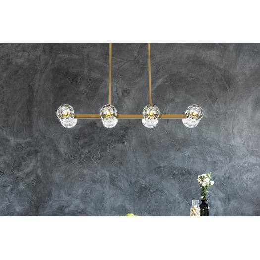 Back. Elegant Lighting - Eren 31 inch Pendant Light in Satin Gold - Satin Gold.