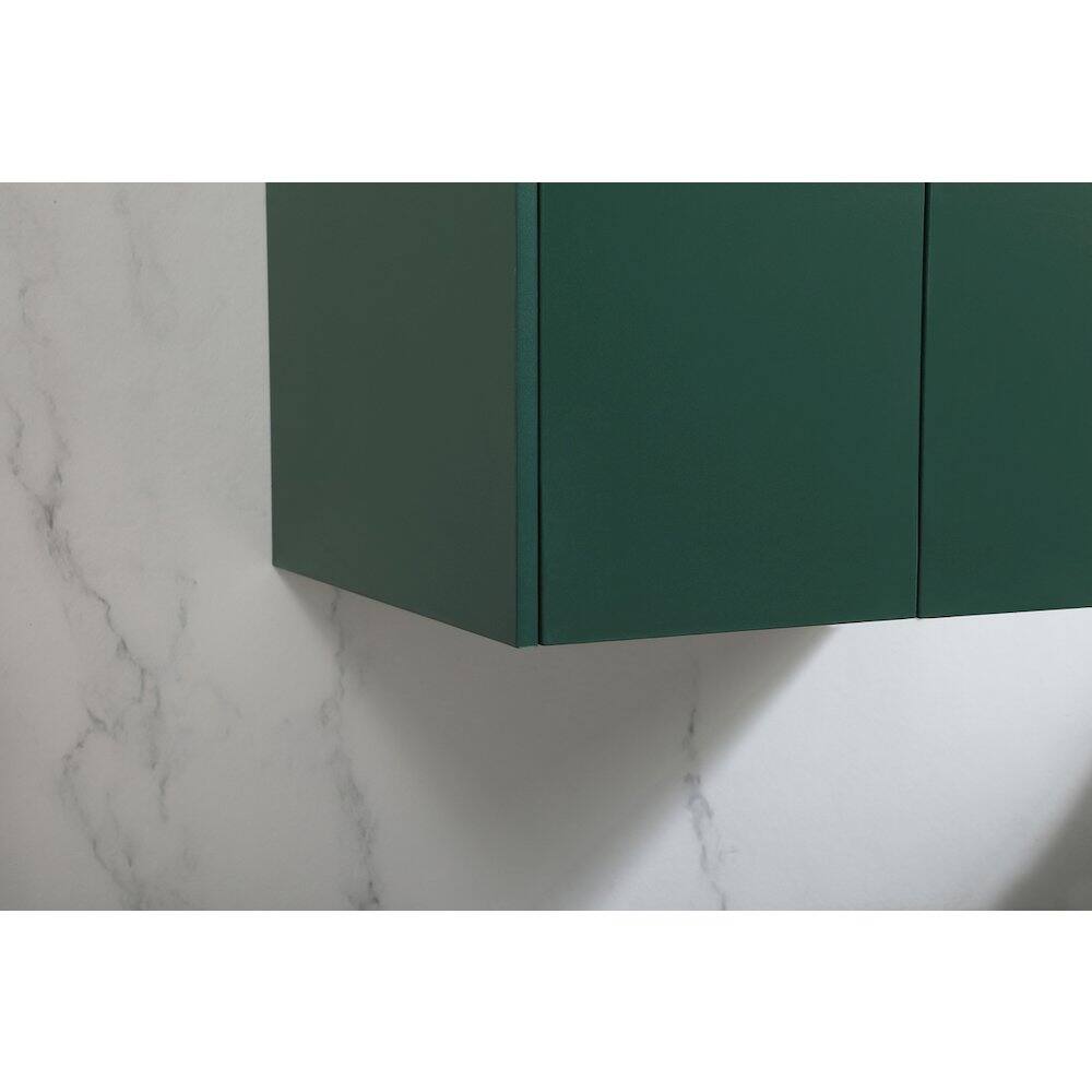 Alt View 6. Elegant Kitchen and Bath - 24 Inch Single Bathroom Vanity In Green - Green.