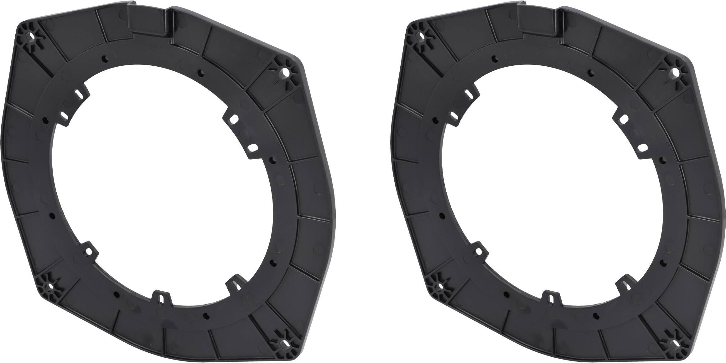 Left. Metra - Speaker Adapter Plate for Land Rover 2015-2024 Vehicles (2-Pack) - Black.