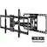 Front. VEVOR - Full Motion TV Mount Fits for Most 37-90 inch TVs, Swivel Tilt Horizontal Adjustment TV Wall Mount Bracket - BLACK.