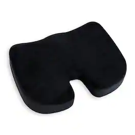 Mind Reader - Office Chair Cushion, Ergonomic, Orthopedic, Portable, Car Seat, Memory Foam, 18"L x 13.5"W x 2.75"H - Black