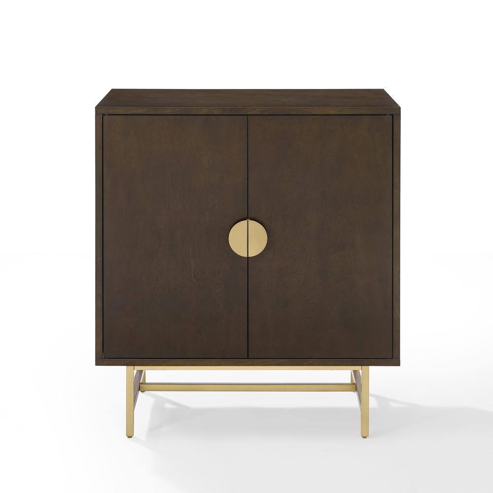 Back. Crosley Furniture - Blair Bar Cabinet - Dark Brown.