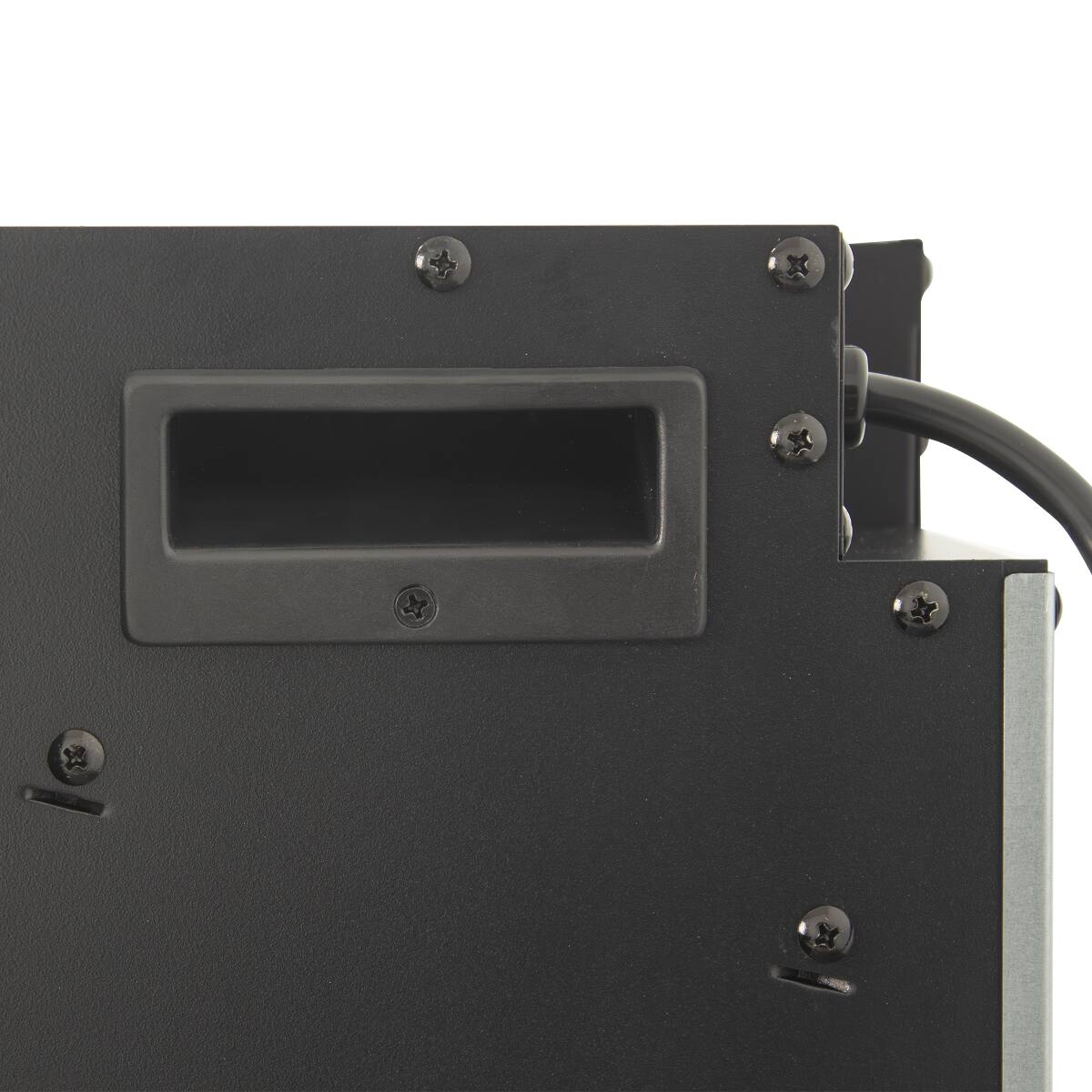 Alt View 7. Loheer - Loheer 28 inch electric fireplace insert, Wall Mounted Recessed Heater, 1500W - Antique Black.