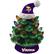 Front. Evergreen Enterprises - Minnesota Vikings 8" Light Up Ceramic LED Christmas Tree - Multicolor.