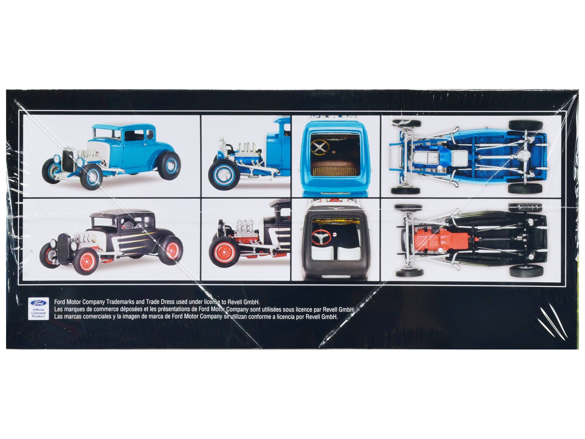 Ford Motor Company Trademarks and Trade Dress used under license to Revell GmbH.  
Les marques de commerce déposées et les présentations de Ford Motor Company sont utilisées sous licence par Revell GmbH.  
Las marcas comerciales y la imagen de marca de Ford Motor Company se utilizan conforme a licencia por Revell GmbH.