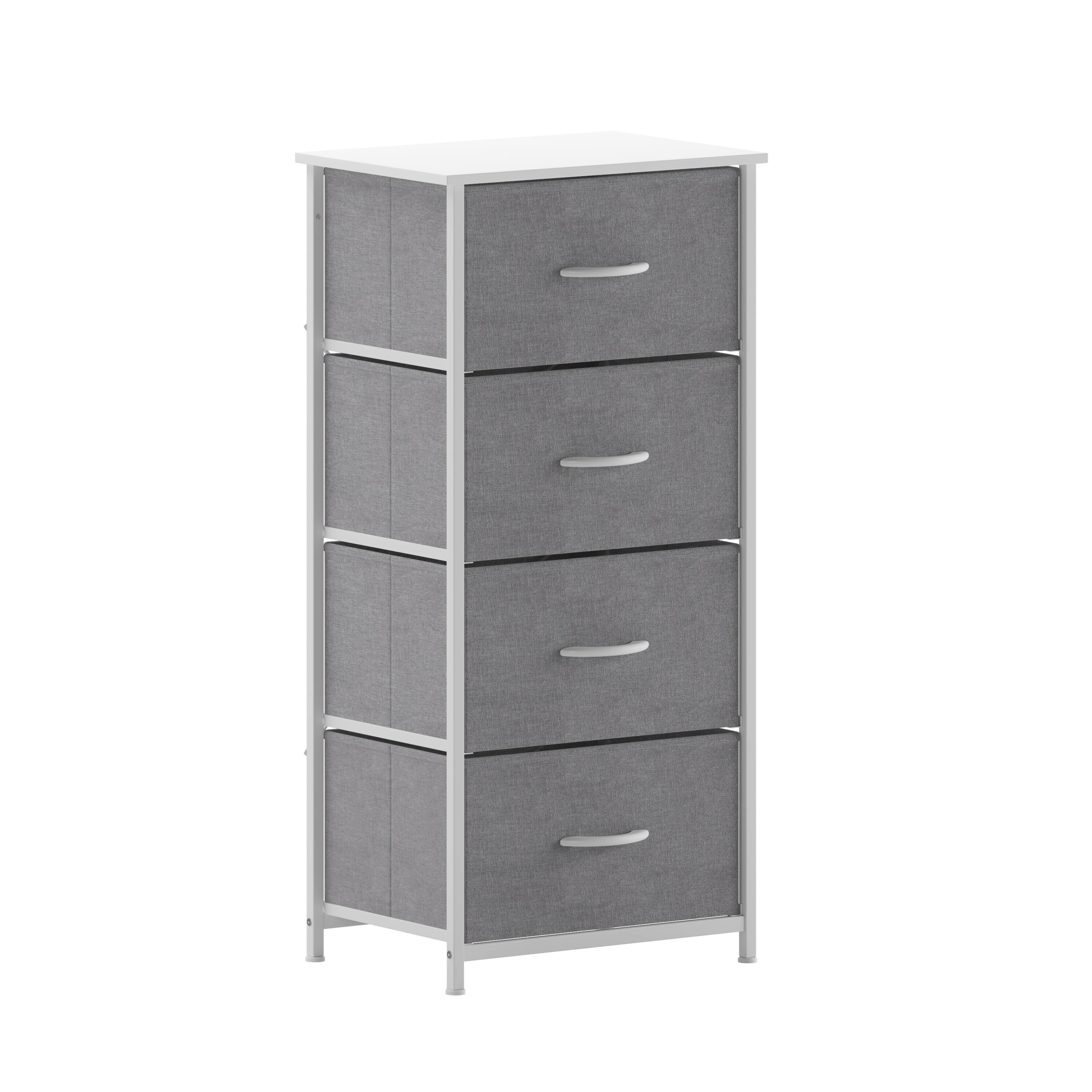 Gray Drawers/White Frame