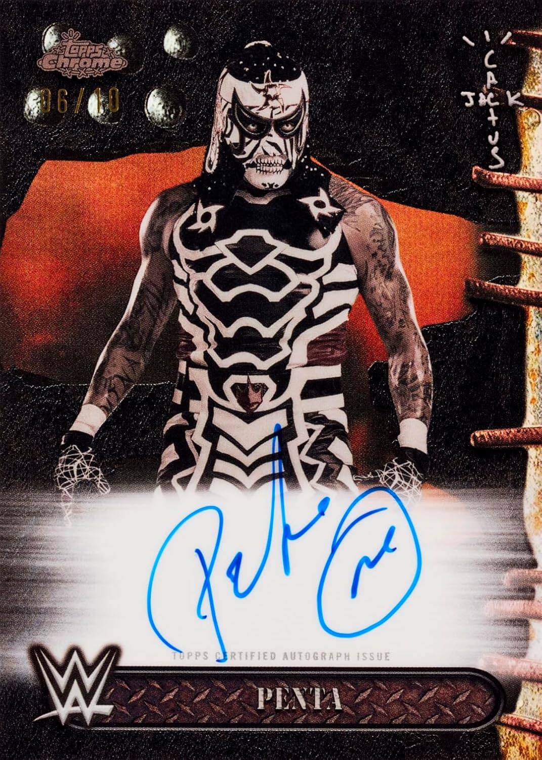 SS CAPS Chrome 06/10 JACK  
W Cere TOPPS CERTIFIED AUTOGRAPH ISSUE  
PENTA
