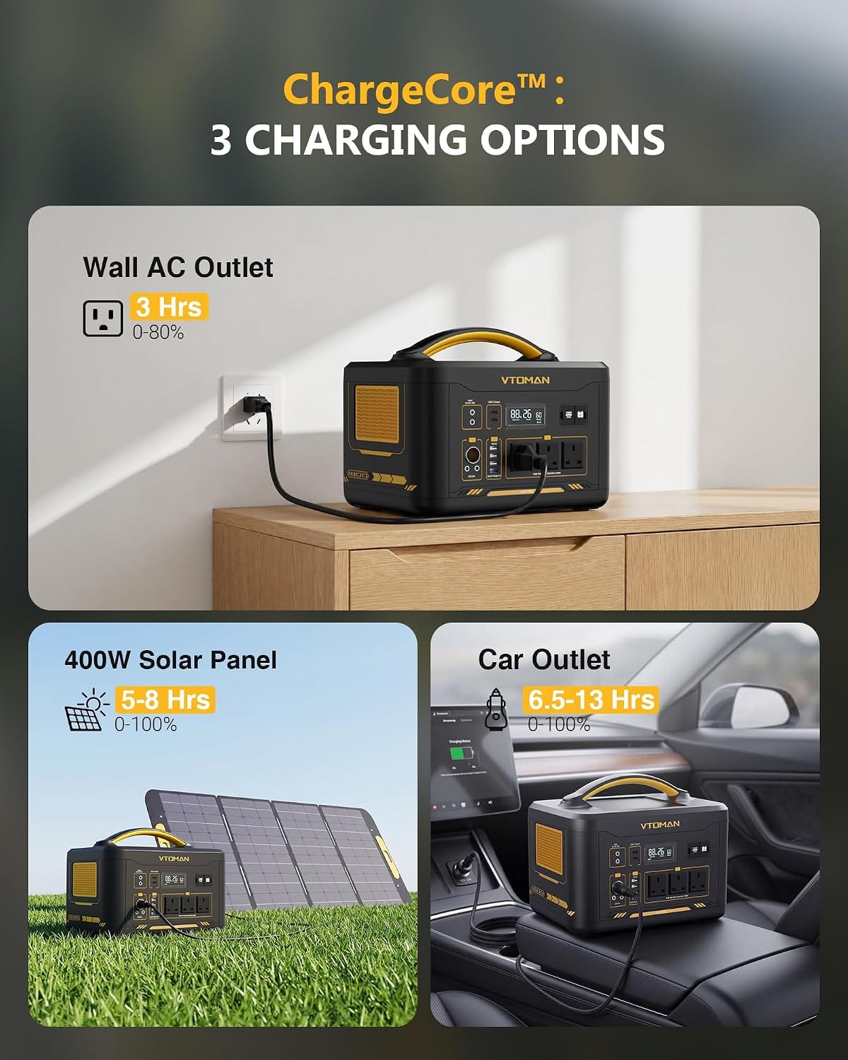 VTOMAN Jump 1800 1548Wh LiFePO₄ Portable Power Station 1800W 3000