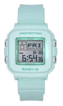 Casio - Baby-G Digital Resin Strap Dial Quartz BGD-10-3 100M Women's Watch - Mint Green