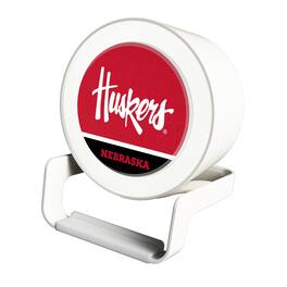 Keyscaper - Nebraska Huskers Night Light Wireless Charger And Bluetooth Speaker - Multicolor