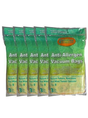 AN ABSOLUTE MUST FOR ALLERGY SUFFERERS

Ant Anti-Allergen Vacuum Bags

Tiape M opt Lae Tap Keap S. Matter

Hoover F Futura, Spectrum und Wind and Win und Wind Tunnel Canister Typ S

3