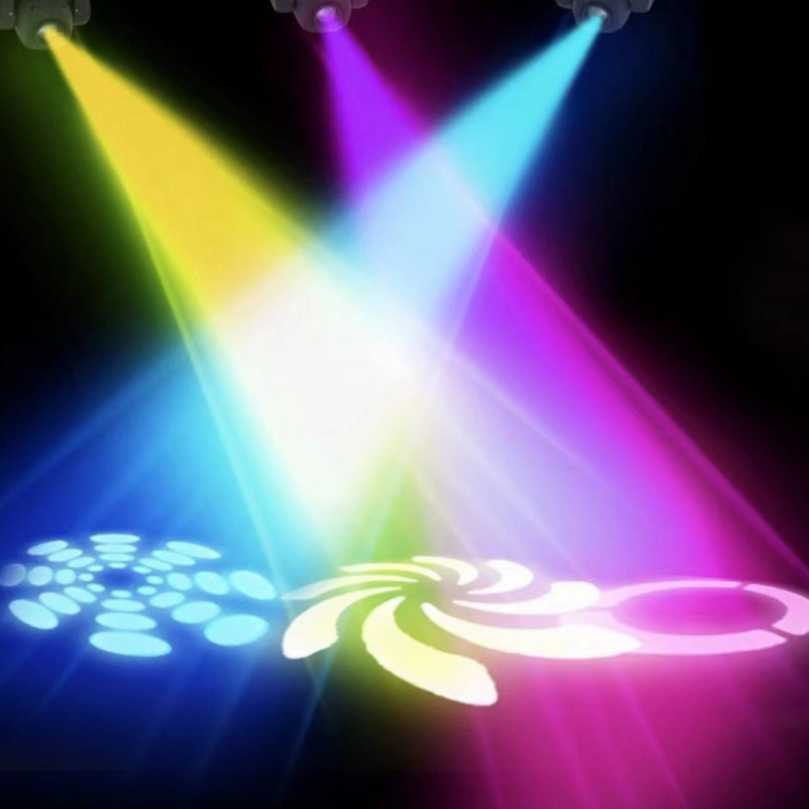 Alt View 5. Topteng - 100W RGBW Moving Head Stage Light - DMX512 Beam Spot with Gobo Wheel, 540° Pan / 270° Tilt, for DJ Disco Club Events.