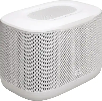 Front. JBL - 3D Room-Filling Wi-Fi home speaker with Dolby Atmos® and easy whole-home listening - White.