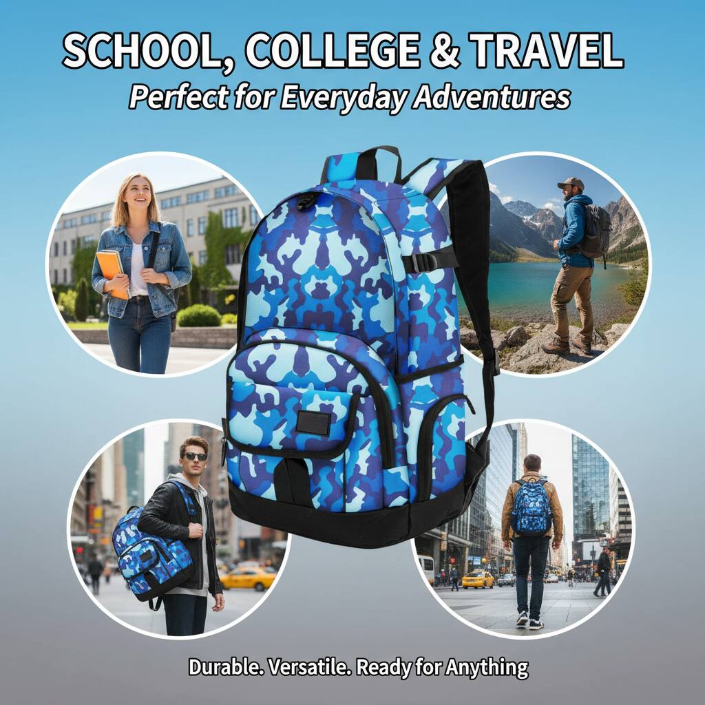 SCHOOL, COLLEGE & TRAVEL  
Perfect for Everyday Adventures  

Durable. Versatile. Ready for Anything
