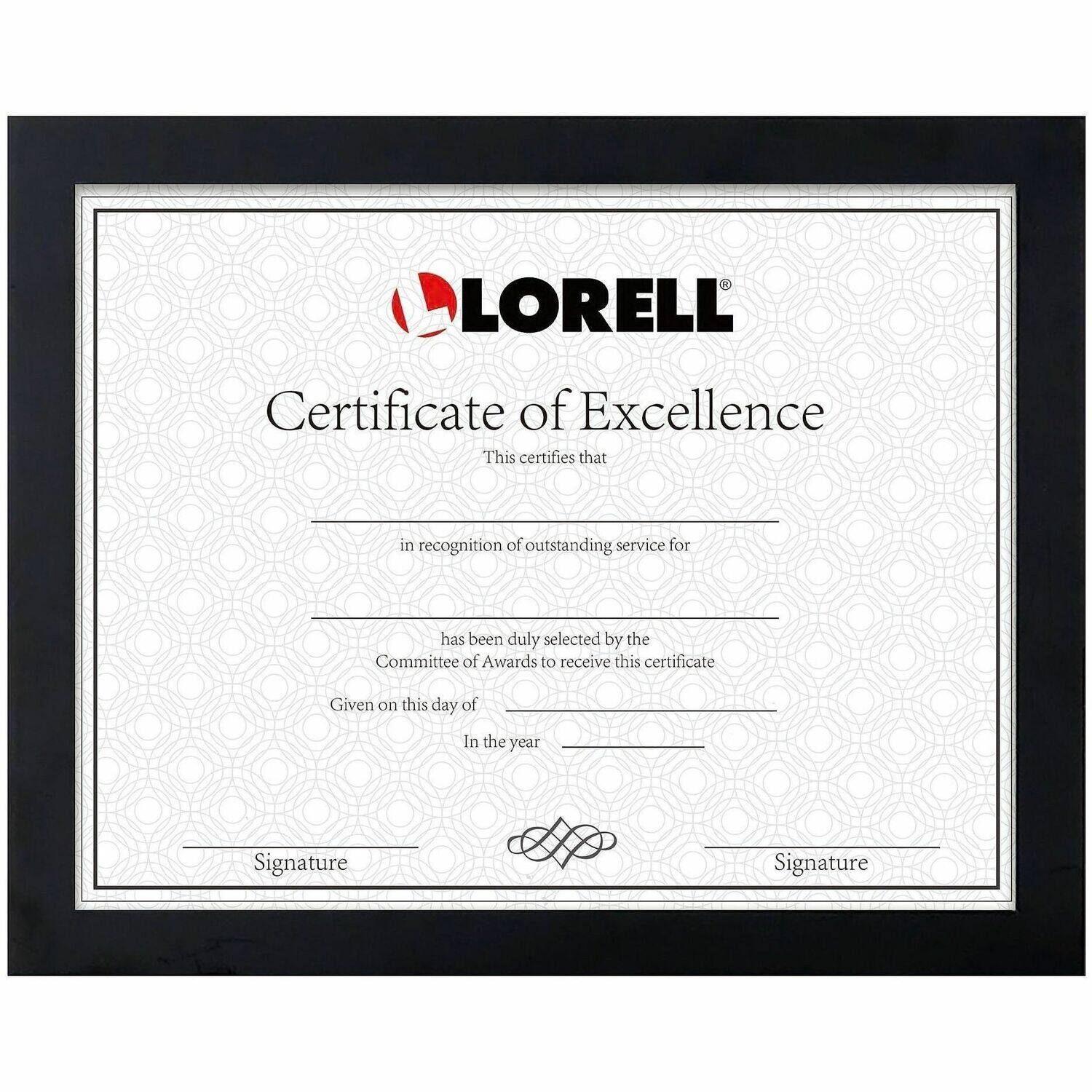 LORELL Certificate of Excellence

This certifies that

in recognition of outstanding service for

has been duly selected by the Committee of Awards to receive this certificate

Given on this day of

In the year

Signature Signature