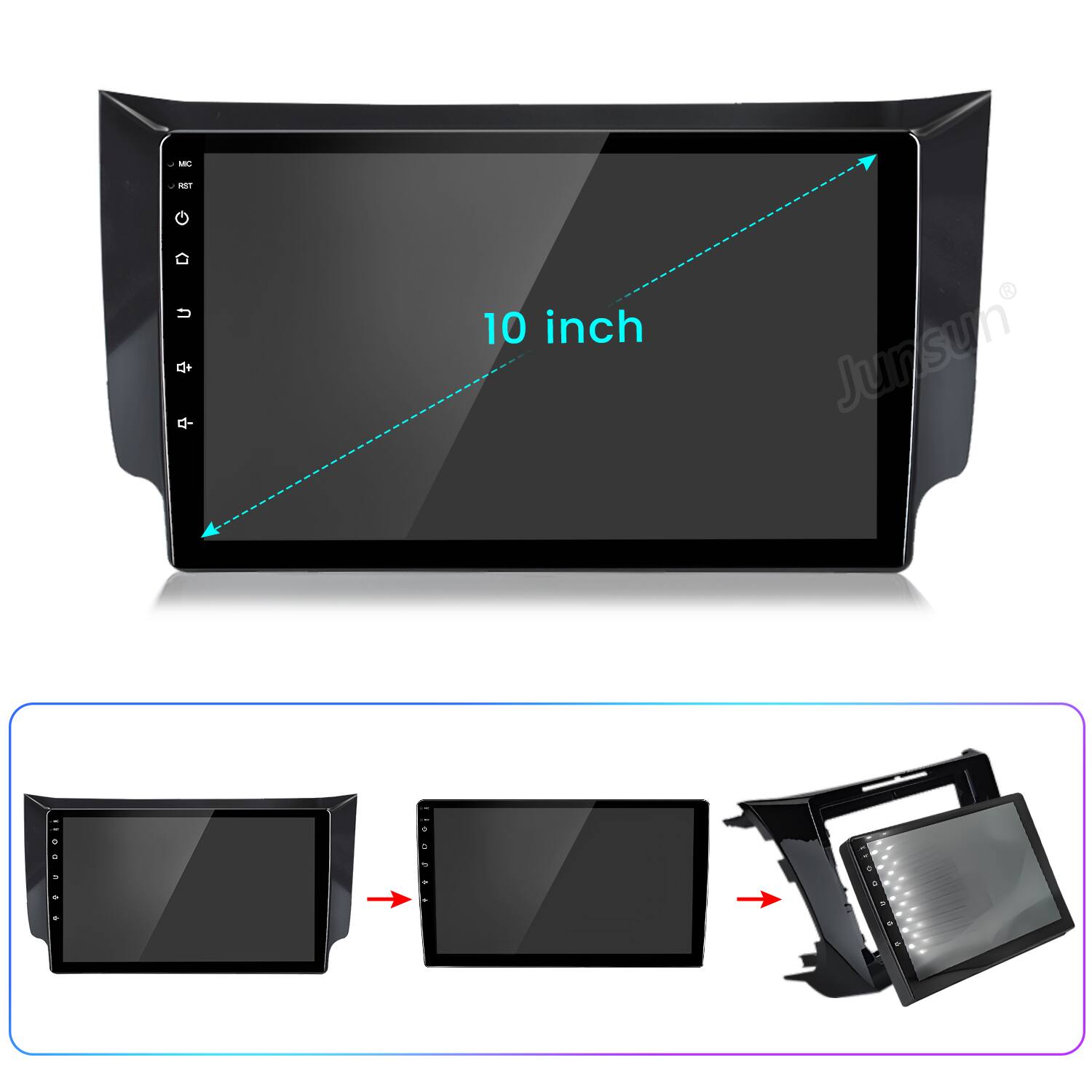 - i - T + 10 inch Junsun