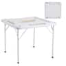 VEVOR - Mahjong Table, Square 4 Player Folding Card Table with 4 Cup Holders & 4 Chip Trays, Domino Game Table, 35.4 x 35.4-inch - White