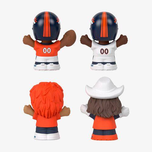 Alt View 3. Fisher Price - Fisher Price Little People x NFL Collector Denver Broncos Figure 4-Pack - Orange.