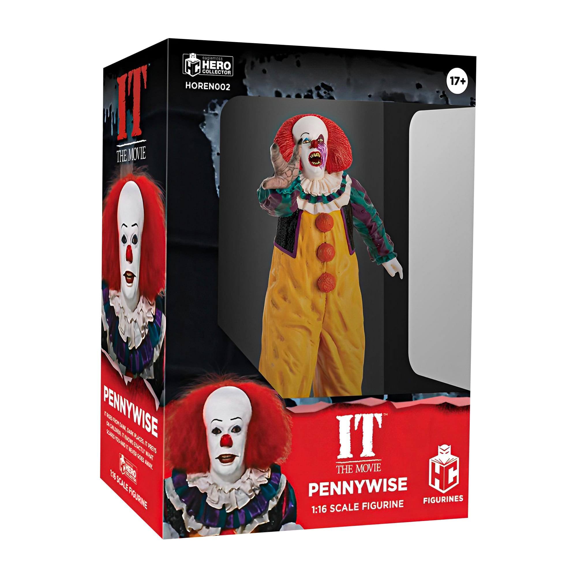 IT The Movie Pennywise 1:16 Scale Figurine  
Hero Collector  
HORENO002  
17+  
1:16 Scale Figurine