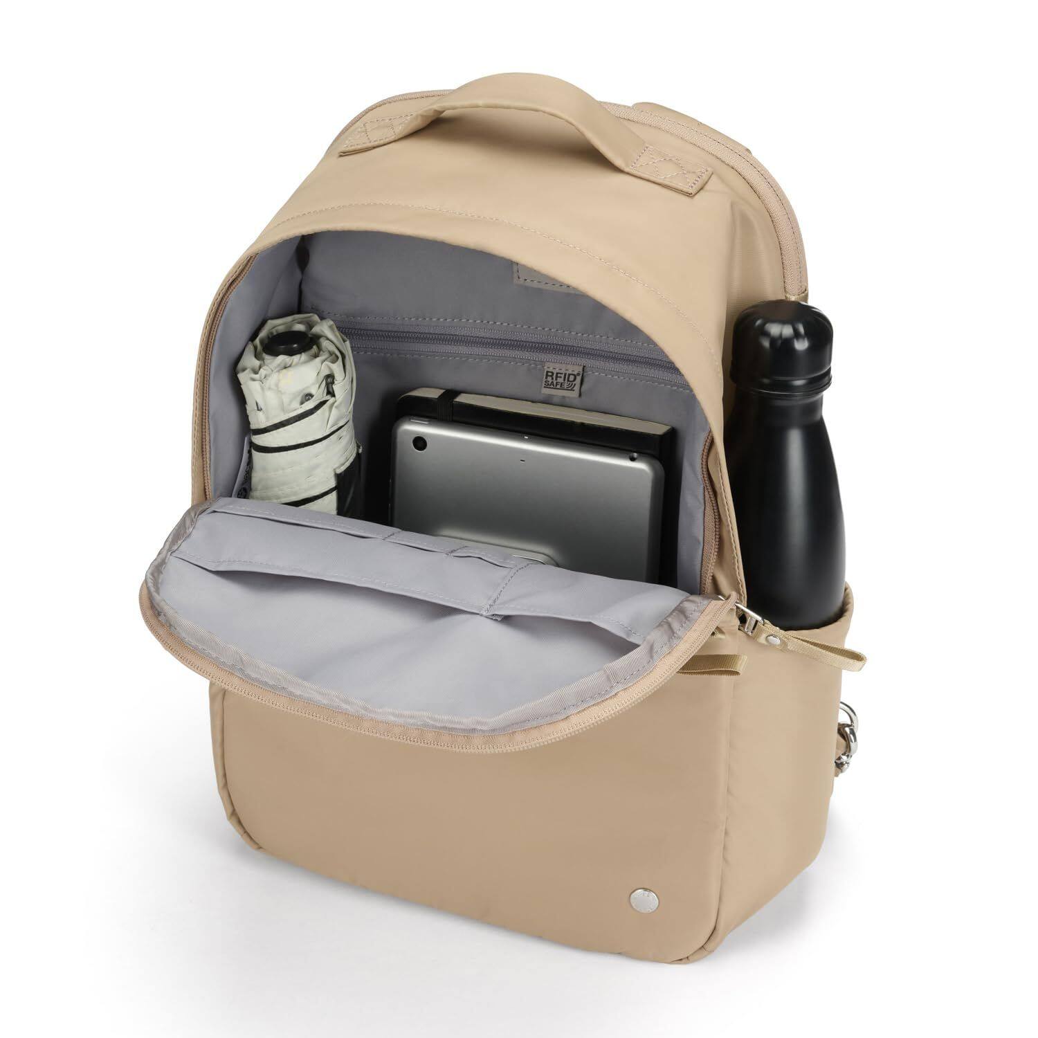 Alt View 1. Pacsafe - W 10L Backpack, Taupe - Taupe.