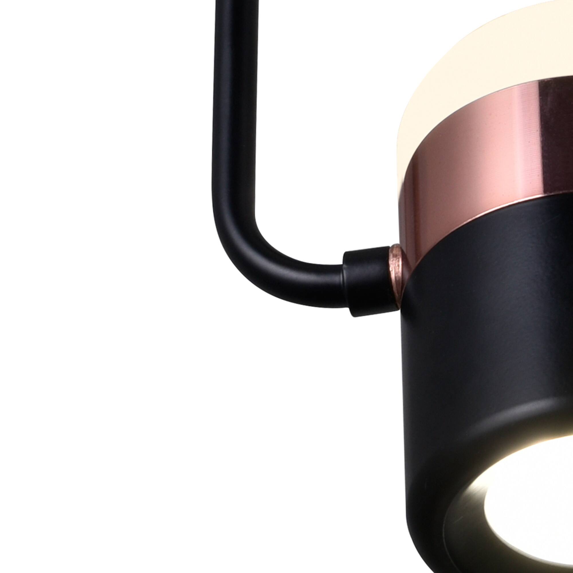 Back. CWI Lighting - Moxie LED Down Mini Pendant With Black Finish - Black.