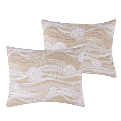 Front. BreeBe - Dover Natural Sham Standard - Natural.