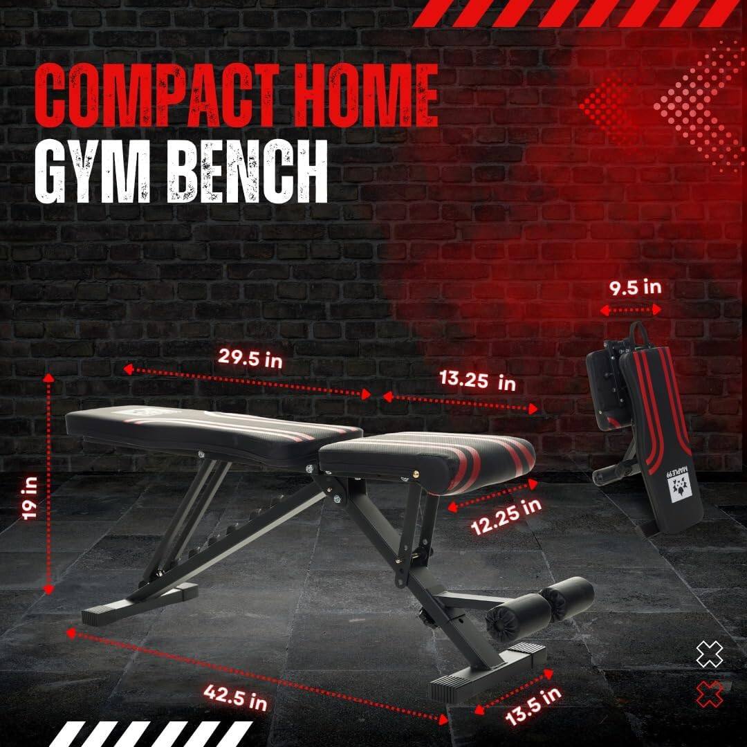 COMPACT HOME GYM BENCH

- 29.5 in
- 19 in
- 42.5 in
- 13.25 in
- 12.25 in
- 13.5 in
- 9.5 in