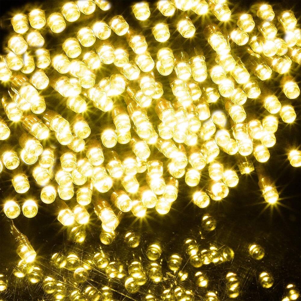 Alt View 1. Schertz - 1000 LED Christmas String Lights, 328FT Warm White Fairy Lights with Remote & 8 Modes, Waterproof Outdoor/Indoor Holiday - Warm White.