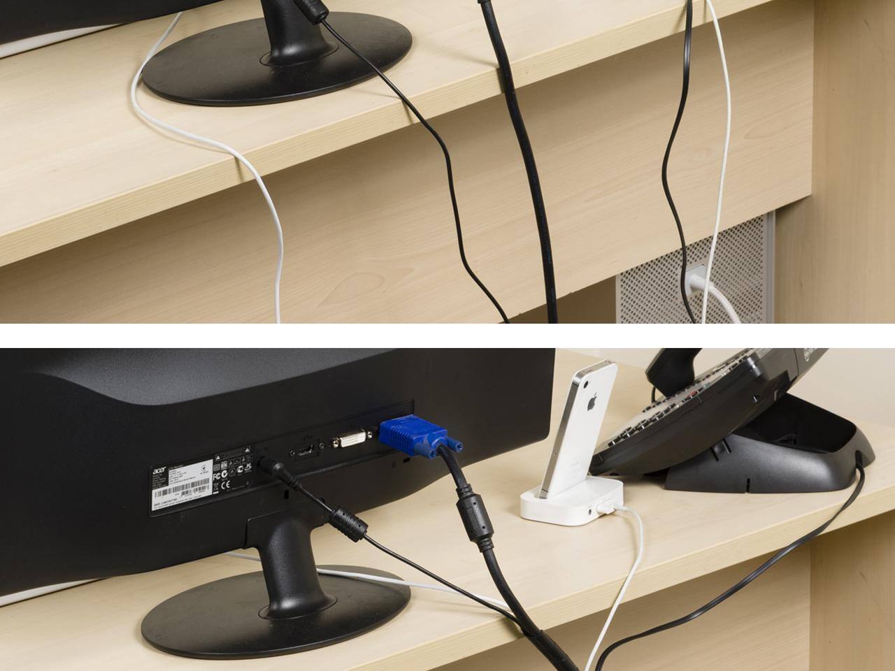 Alt View 2. D-Line - D-Line Cable Tidy Wrap, 0.25" - 2" Diameter X 98" Long, Black CTW25B - Black.