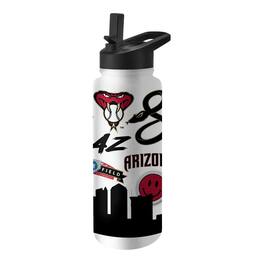 Logo Brands - Arizona Diamondbacks 34oz. Native Quencher Bottle - Multicolor