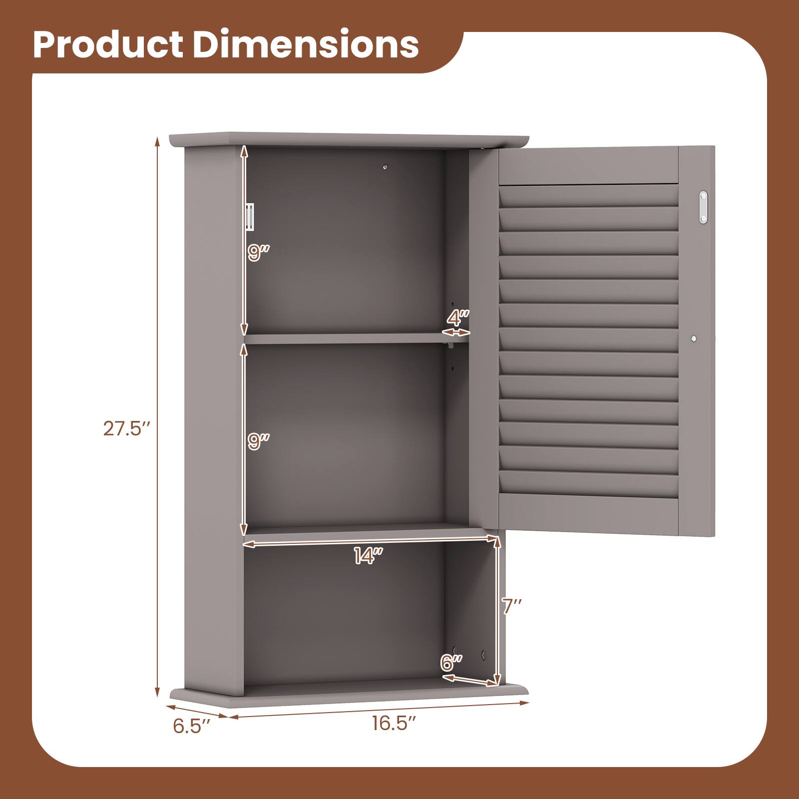 Product Dimensions: 27.5" x 9" x 14" x 7" x 6" x 6.5" x 16.5"