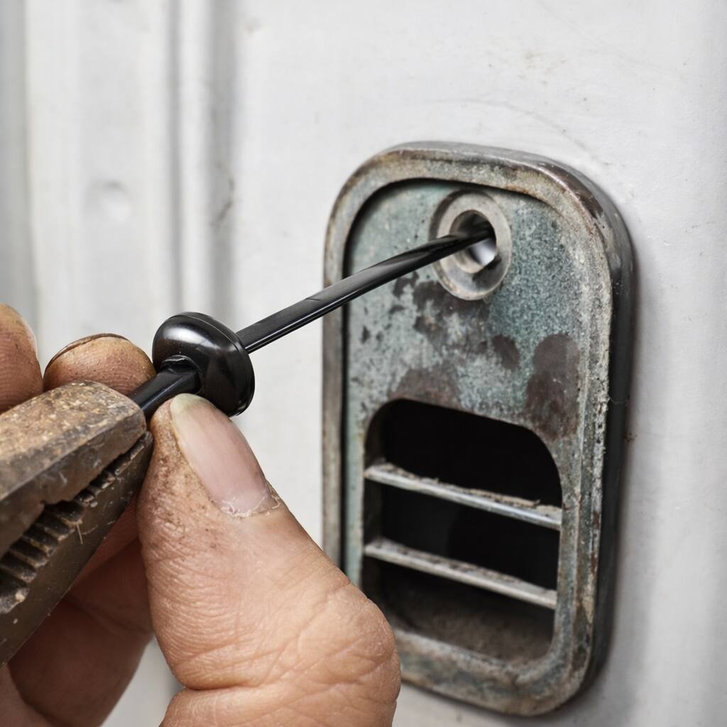 Alt View 1. Grizzly Supply - 4” Universal Rivet Tie UV Black Nylon 100/bag - Black.